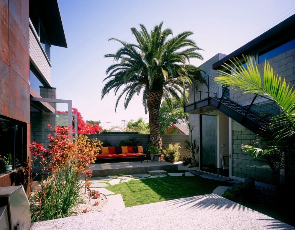 interior courtyard at 700 Palms residence