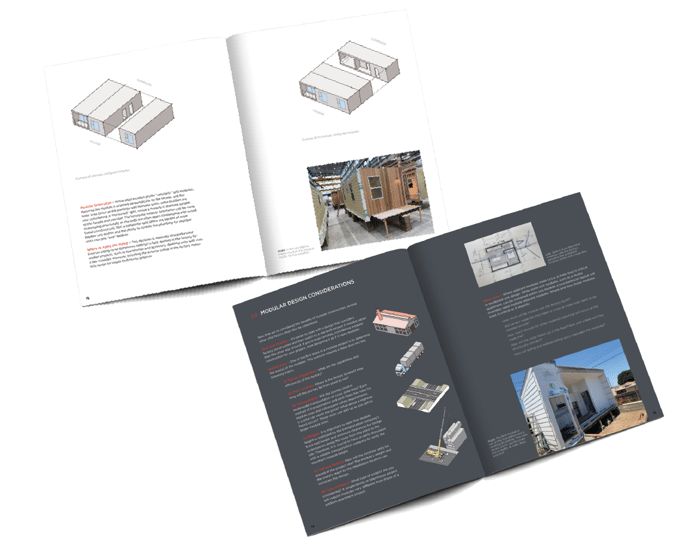 modular housing guide architects pages with graphics